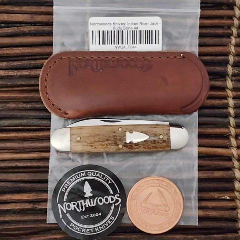 Northwoods by Great Eastern Cutlery Indian River Jack in Kudu Bone #44 NW24JF044 knives for sale