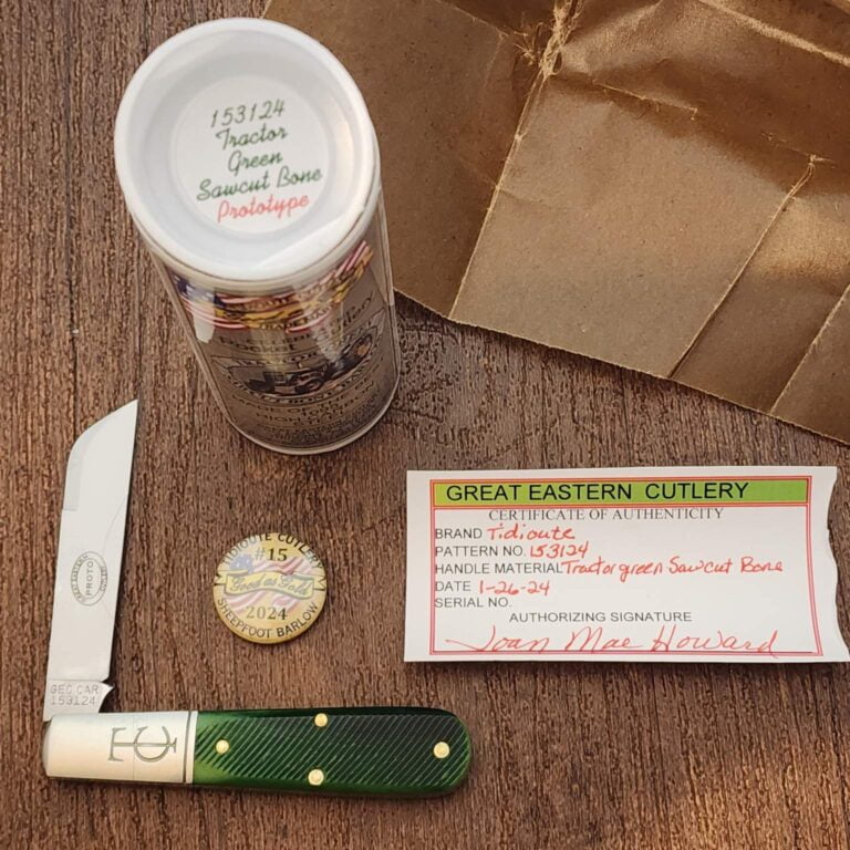 Great Eastern Cutlery #153124 Tractor Green PROTOTYPE knives for sale
