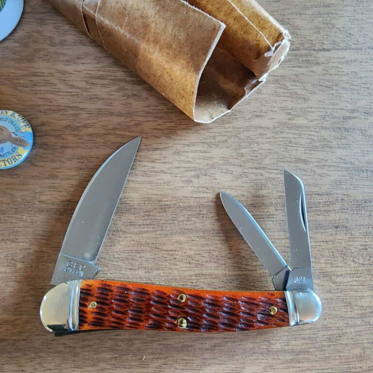 Great Eastern Cutlery #380321 Burnt Orange Jigged Bone 1 of 50 knives for sale