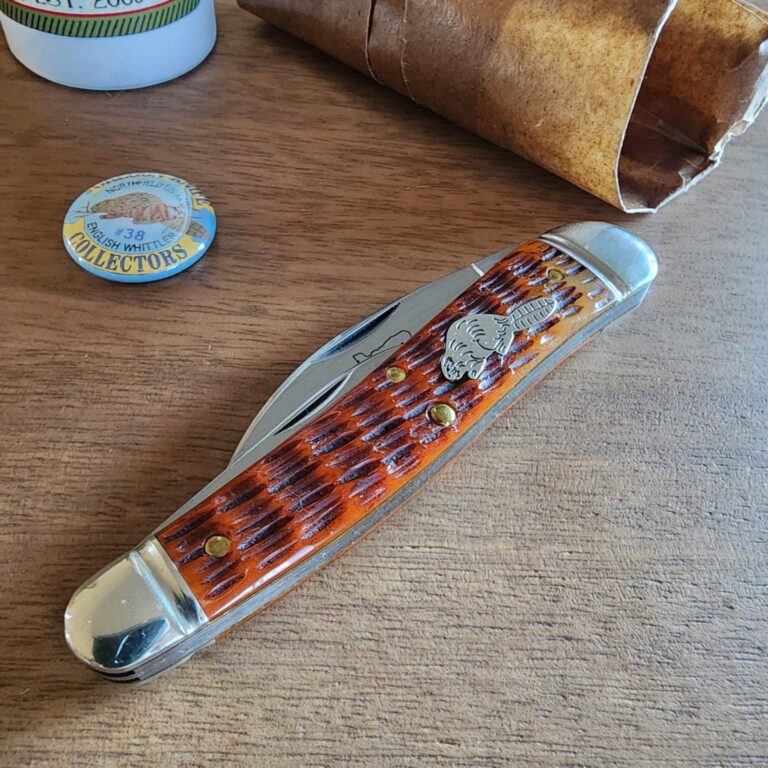 Great Eastern Cutlery #380321 Burnt Orange Jigged Bone 1 of 50 knives for sale