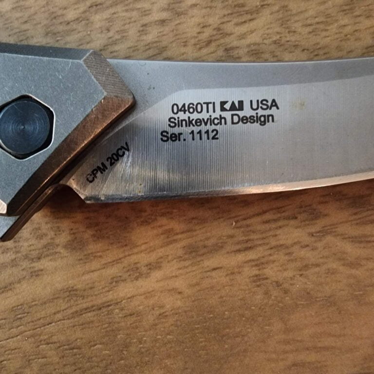 ZT USA 0460TI Sinkevich Design Ser. 1112 Titanium/CPM 20CV USED knives for sale