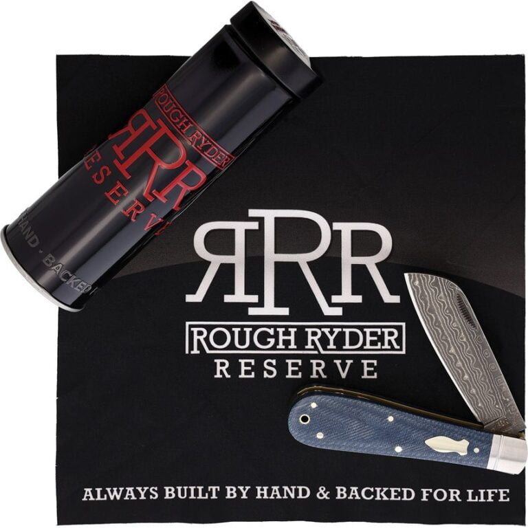 Patriarch Folder Damascus Rough Ryder Reserve RRR023D knives for sale