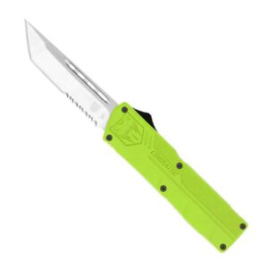 CobraTec Knives Lightweight Zombie Green OTF Serrated Tanto knives for sale
