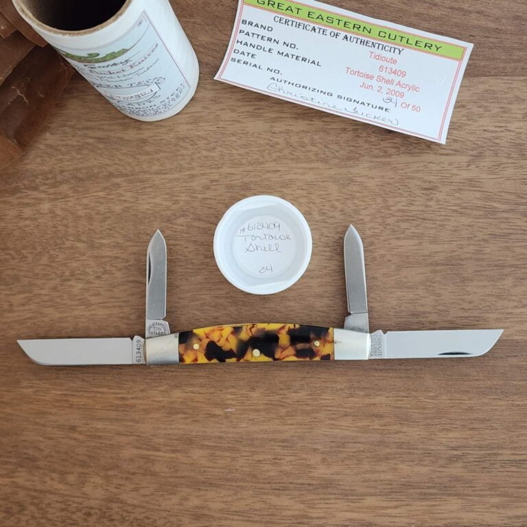 Great Eastern Cutlery #61340 Tidioute Tortoise Shell Acrylic SN 34 (1 of 43) knives for sale