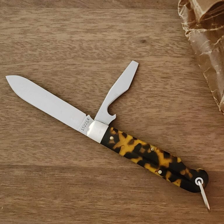 Great Eastern Cutlery #152214 CL Tidioute Tortoise Shell Acrylic 1 of 2 made knives for sale