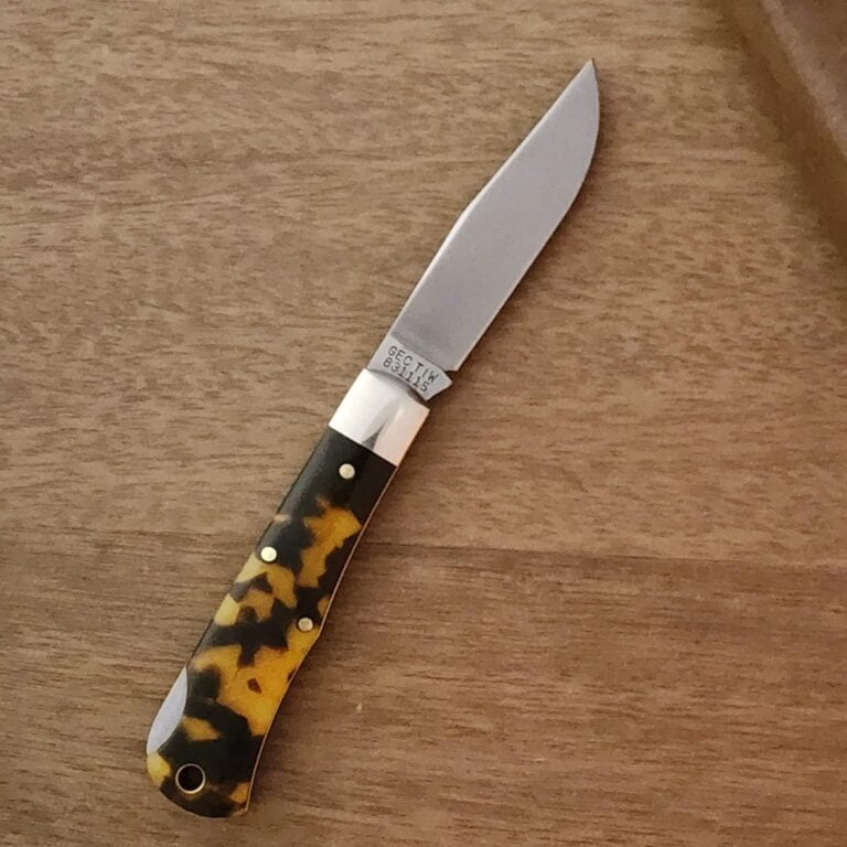 Great Eastern Cutlery #831115 LB Tidioute Tortoise Shell Acrylic (1 of 75) knives for sale