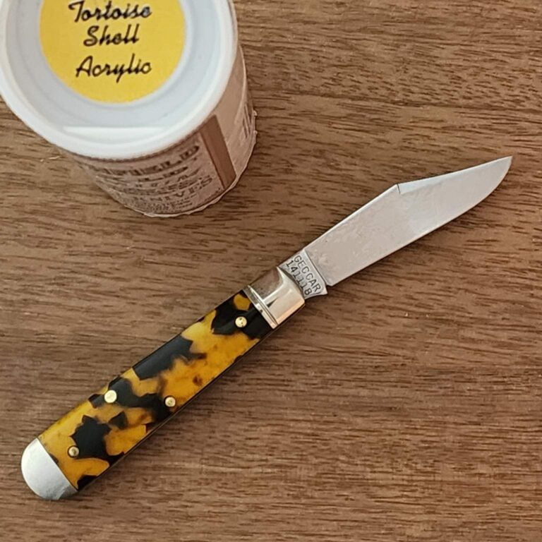 Great Eastern Cutlery #141118 SFO-DLT Tortoise Shell Acrylic (1 of 97) knives for sale
