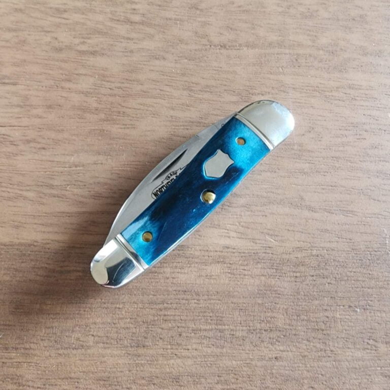 Great Eastern Cutlery #190120 Blue Teal Natural Bone knives for sale