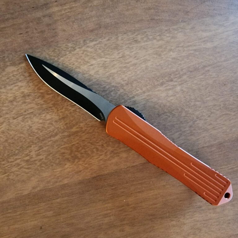 Heretic Knives Manticor E Recurve Black Orange H029-4A-ORG knives for sale