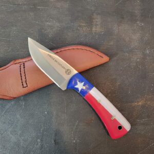 Circle SH Cutlery USA Texas Flag Acrylic OK326 gently used knives for sale