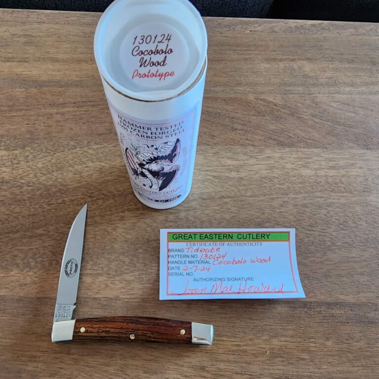 Great Eastern Cutlery #130124 Black Maple Richlite knives for sale