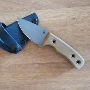 Knives By Nuge Nitro V G 10 Brown /Gray with Kydex Sheath knives for sale