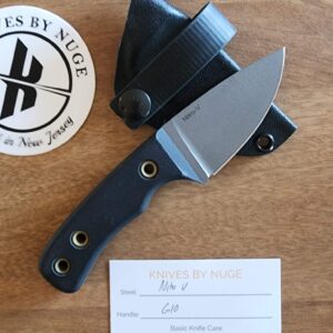 Knives By Nuge Nitro V G 10 Black /Gray with Kydex Sheath knives for sale