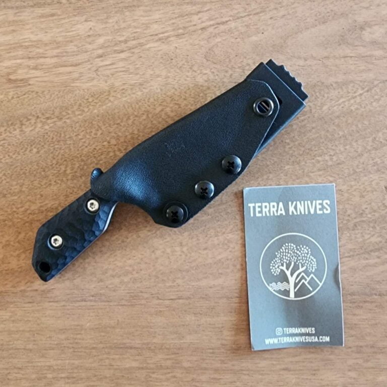 Terra Knives Trekker Magnacut 5.5" OAL Black G10 knives for sale