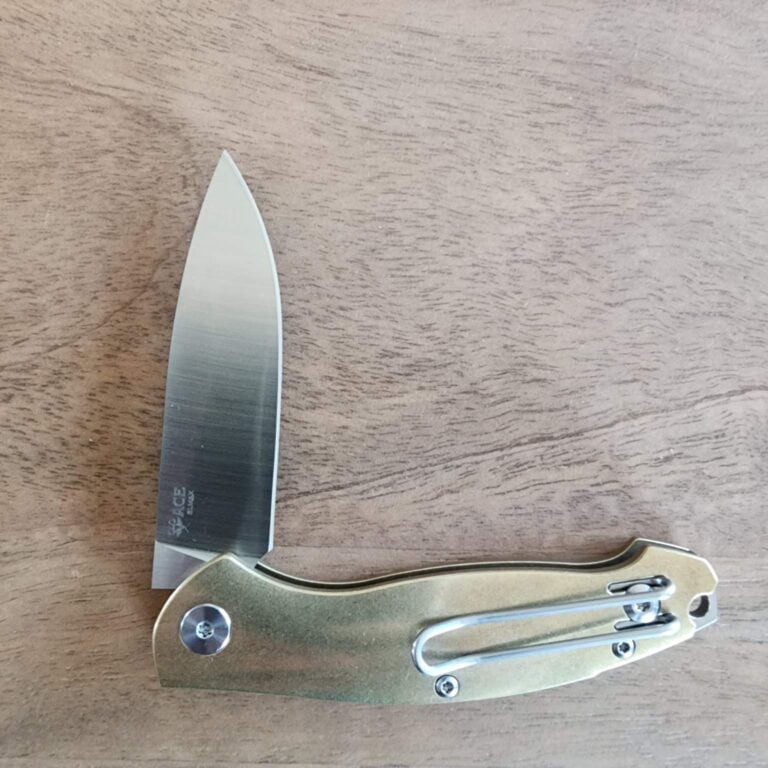 Giant Mouse Farley in Brass and Elmax knives for sale