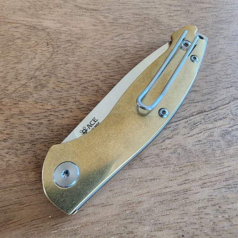 Giant Mouse Farley in Brass and Elmax knives for sale