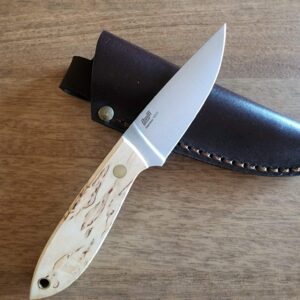 BRISA-037 BOBTAIL 80 FLAT GROUND CURLY BIRCH knives for sale