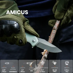 Kizer Amicus Button Lock G10 Handle L3002A2 knives for sale