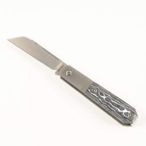 MIDNIGHT JACK - FAT CARBON WHITE STORM knives for sale