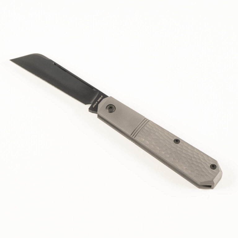 MIDNIGHT JACK - TITANIUM JIGGED REVERSE TUX knives for sale