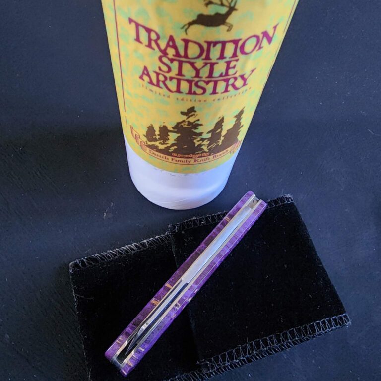 Titusville Big Easy Cotton Sampler Purple Boxelder Shadow Pattern 1095 Carbon W/ Long Pull 1 of 15 knives for sale