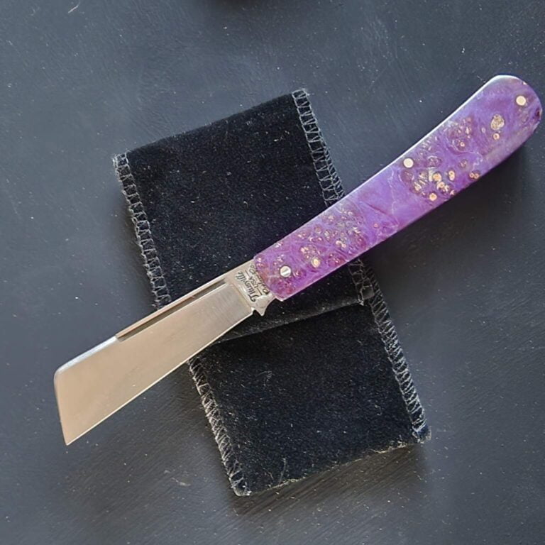 Titusville Big Easy Cotton Sampler Purple Boxelder Shadow Pattern 1095 Carbon W/ Long Pull 1 of 15 knives for sale