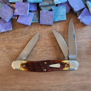 Great Eastern Cutlery #828318 Coper Head Jigged Bone knives for sale