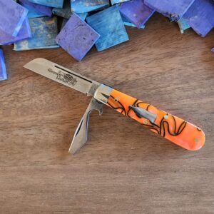 Great Eastern Cutlery #134223 Orange Crush Acrylic knives for sale