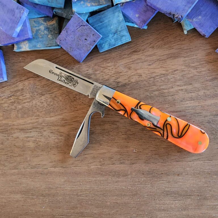 Great Eastern Cutlery #134223 Orange Crush Acrylic knives for sale