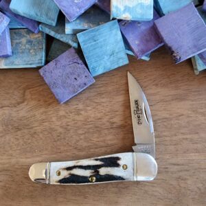 Great Eastern Cutlery #190120 Sambar Stag knives for sale