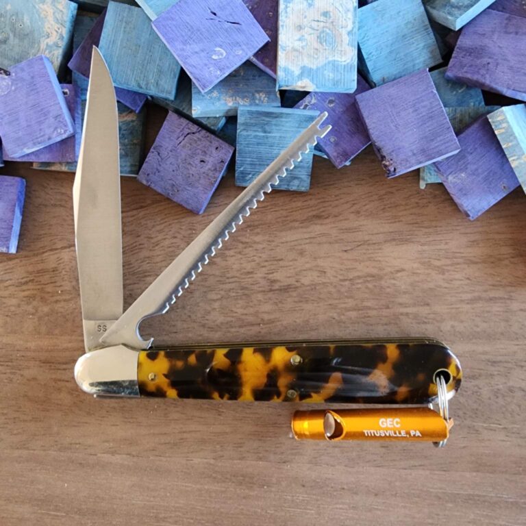 Great Eastern Cutlery #651222 SS Tortoise Shell Acrylic knives for sale