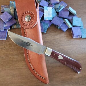 Great Eastern Cutlery #H73316 Red Linen Micarta knives for sale