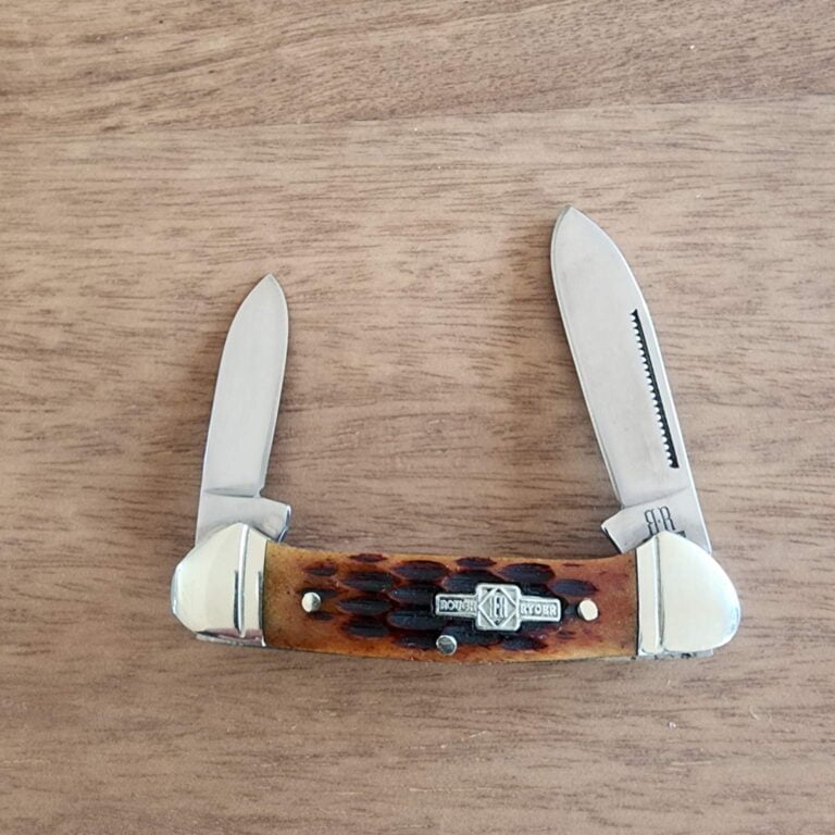 Rough Ryder Mini Canoe in Brown Jigged Bone RR931 knives for sale
