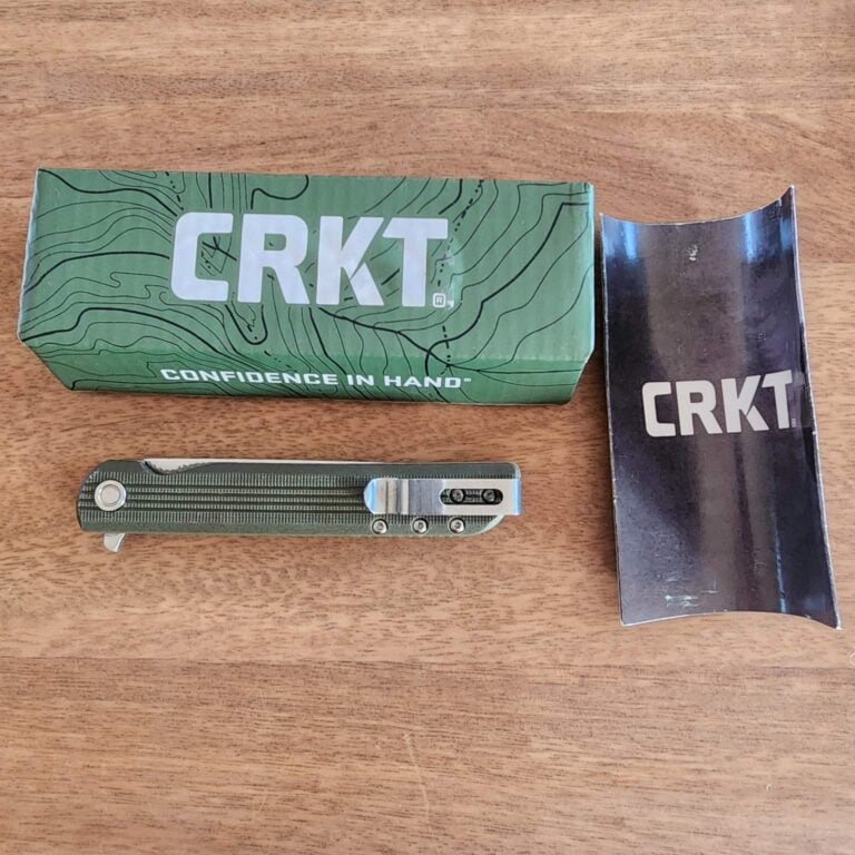 CRKT Large LCK Spring Assisted Liner Lock Knife Green G-10 (3.5" Satin) 3810 knives for sale