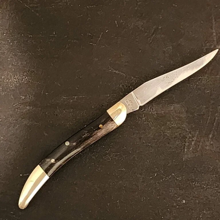 Frost Cutlery Tiny Toothpick Black Horn (discounted for chipped scale) knives for sale