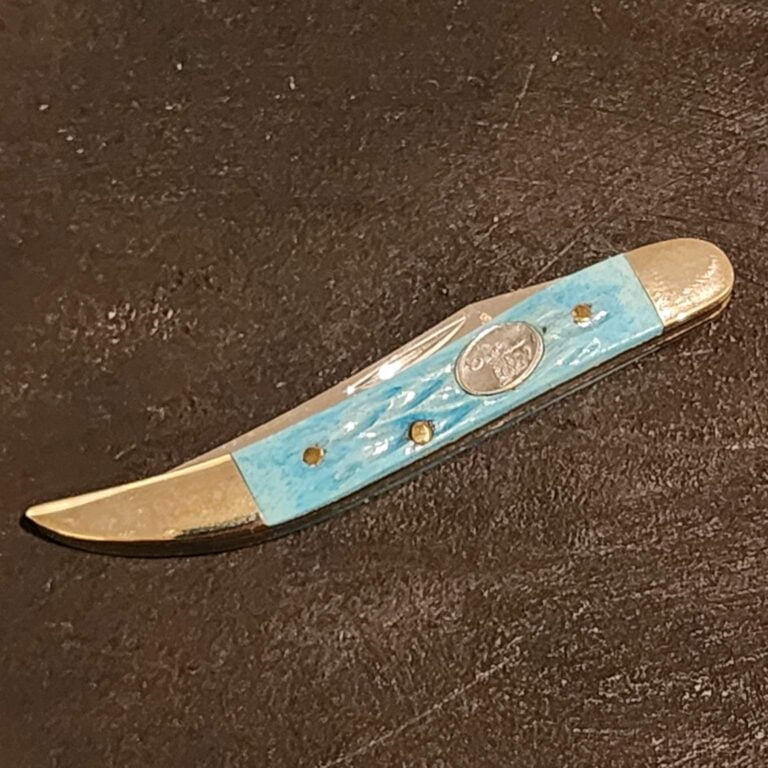 Frost Cutlery Tiny Toothpick Blue Jigged Bone knives for sale