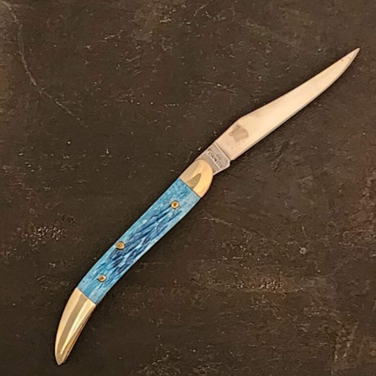 Frost Cutlery Tiny Toothpick Blue Jigged Bone knives for sale