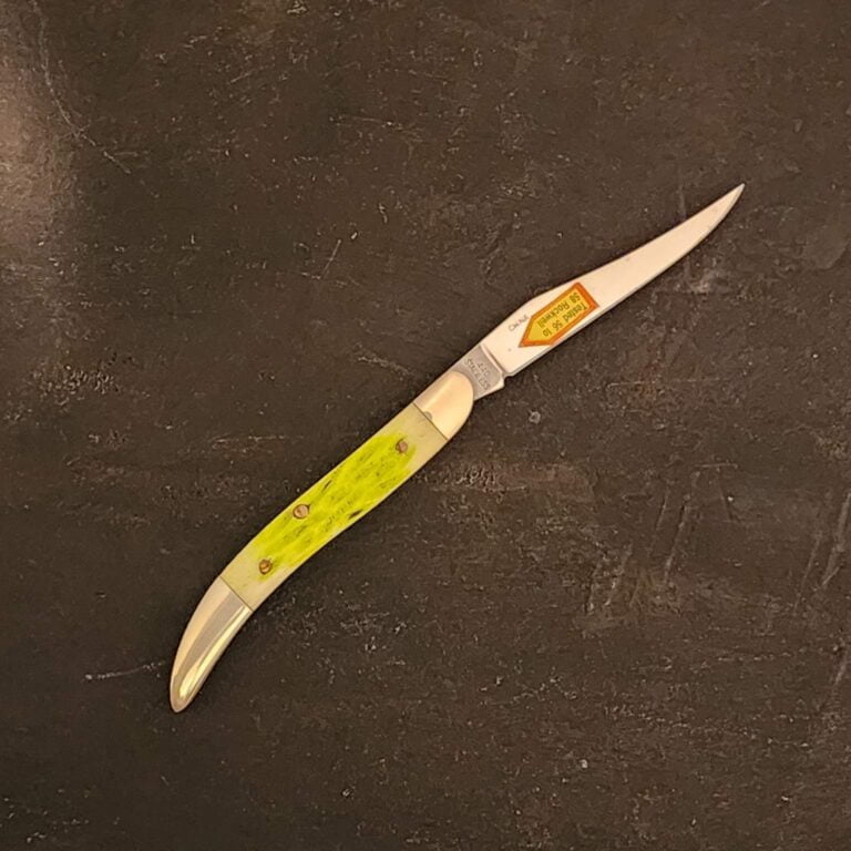 Frost Cutlery Tiny Toothpick Green Jigged Bone knives for sale