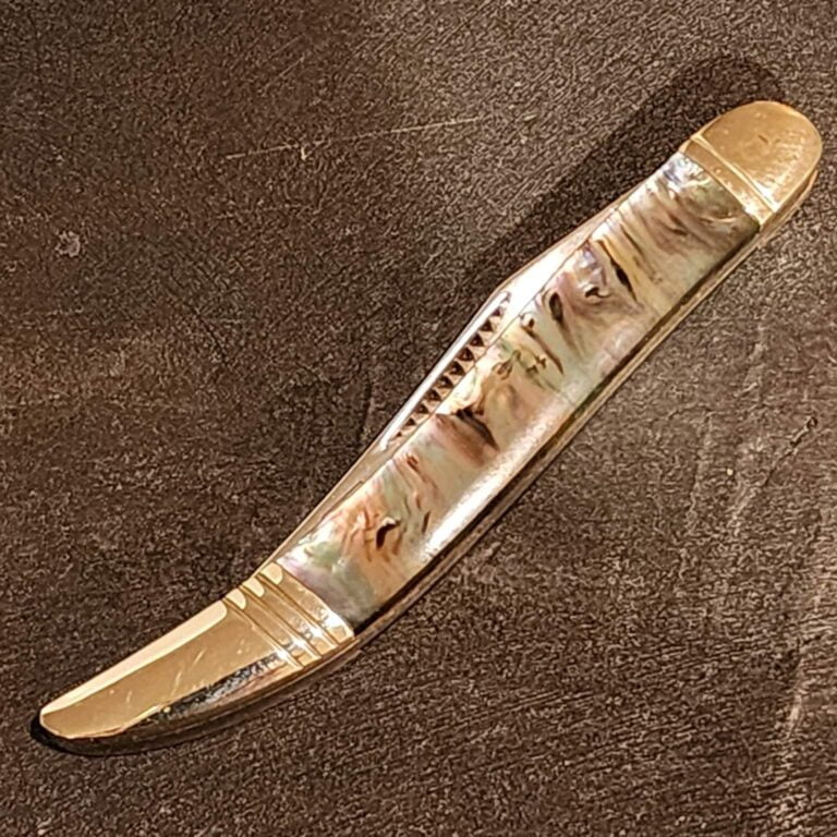 Rough RyderTiny Toothpick Abalone knives for sale