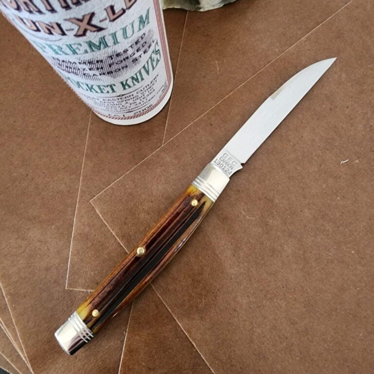 Great Eastern Cutlery #130124 Antique Yellow Springfield Bone knives for sale