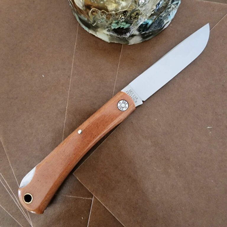 Great Eastern Cutlery #215124 LB Natural Linen Micarta knives for sale