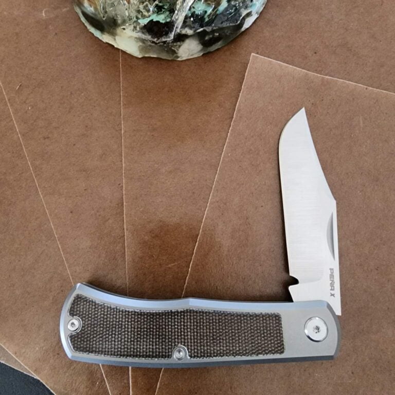 Peña X Bronco with green micarta knives for sale