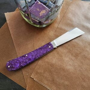 Titusville Big Easy Cotton Sampler Purple Boxelder Shadow Pattern 1095 Carbon W/ Long Pull 1 of 15 knives for sale