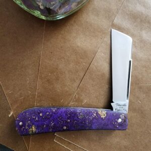 Titusville Big Easy Cotton Sampler Purple Boxelder Shadow Pattern 1095 Carbon W/ Long Pull 1 of 15 knives for sale