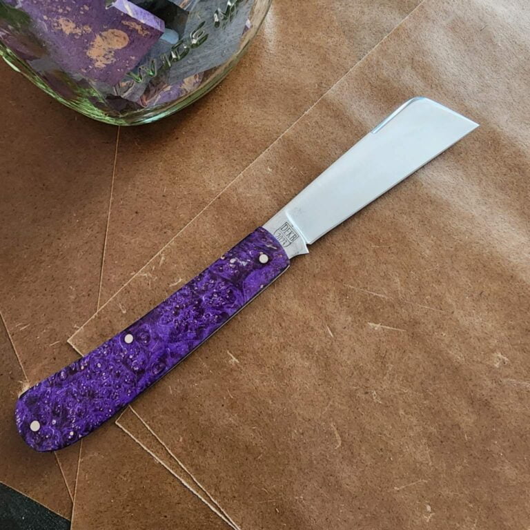 Titusville Big Easy Cotton Sampler Purple Boxelder Shadow Pattern 1095 Carbon W/ Long Pull 1 of 15 knives for sale