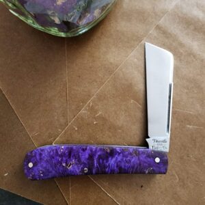 Titusville Big Easy Cotton Sampler Purple Boxelder Shadow Pattern 1095 Carbon W/ Long Pull 1 of 15 knives for sale