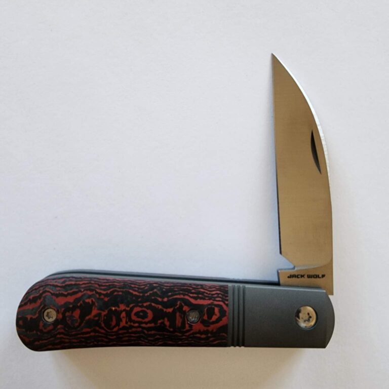 Jack Wolf Laid Back Jack Re-Release Fat Carbon Lava Flow (Discounted Cosmetic Second) knives for sale