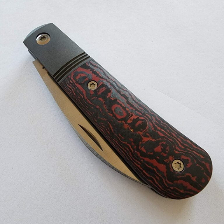 Jack Wolf Laid Back Jack Re-Release Fat Carbon Lava Flow (Discounted Cosmetic Second) knives for sale