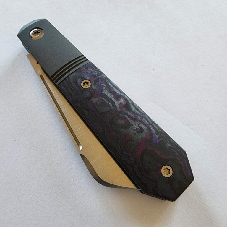 MIDNIGHT JACK - FAT CARBON PURPLE HAZE (Discounted Cosmetic Second) knives for sale