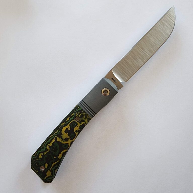 Jack Wolf Pioneer Jack Farmer's Knife in Fat Carbon Toxic Storm (Discounted Cosmetic Second) knives for sale